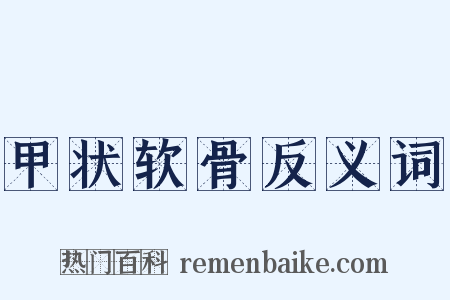 甲状软骨反义词是什么意思的图片